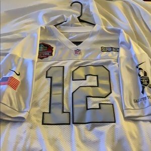 #12 xxl military salute Raiders Stabler Jersey